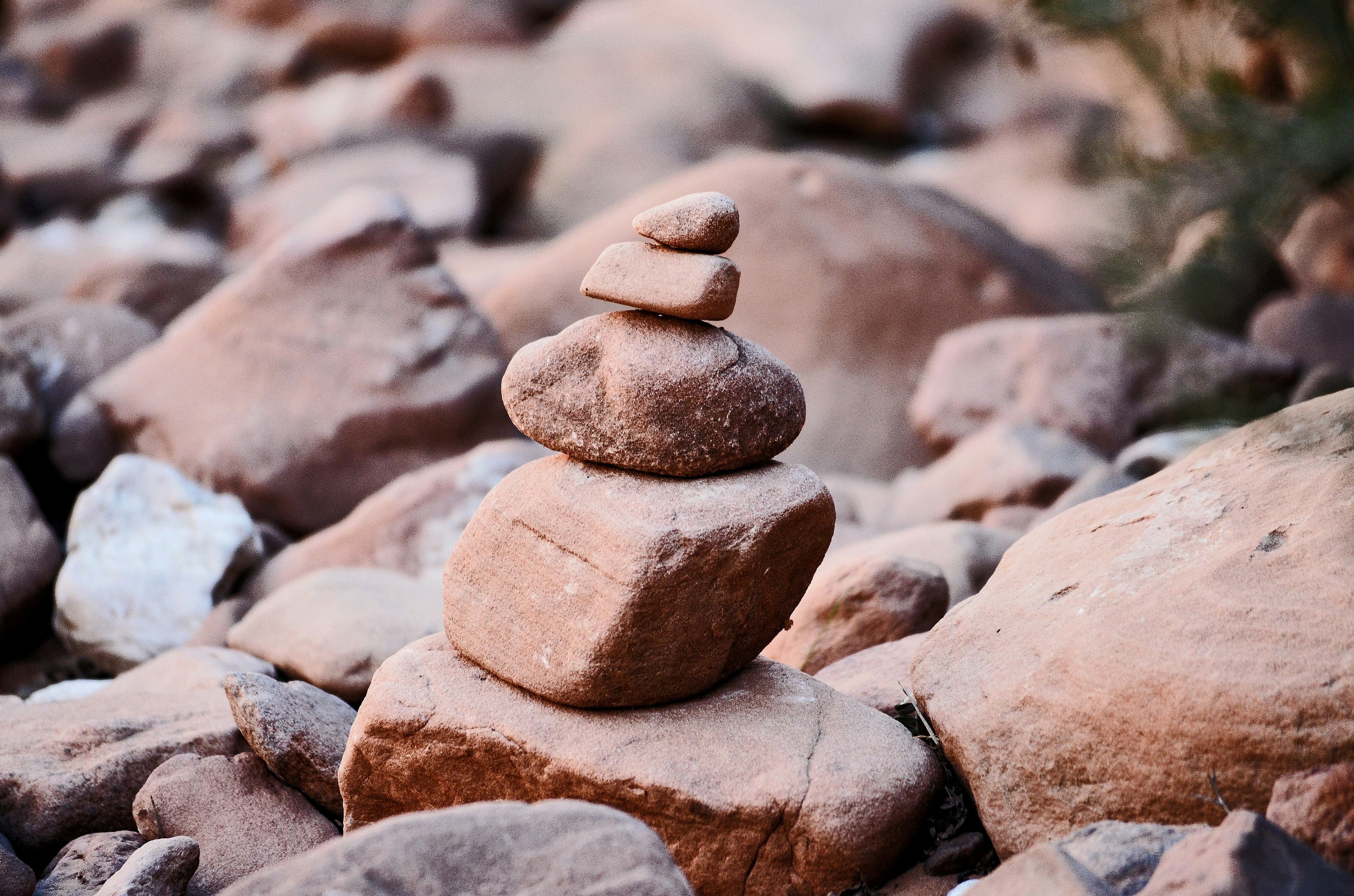 a pile of rocks